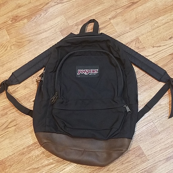 classic black jansport backpack